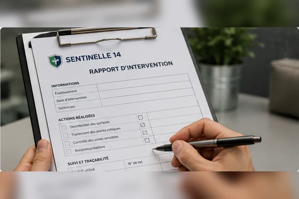 Suivi documentaire et traçabilité d'une intervention de désinsectisation