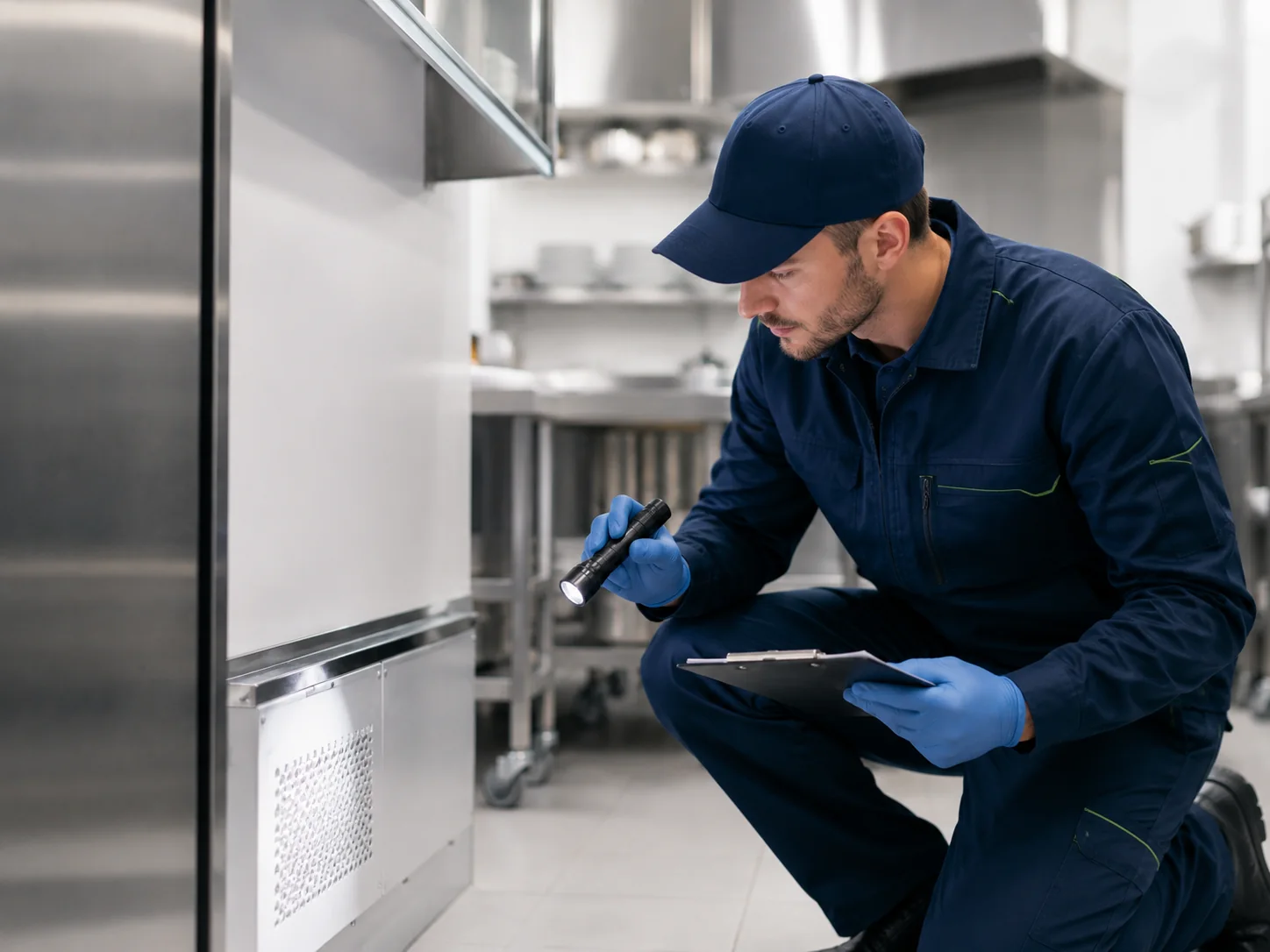 Inspection hygiène 3D dans une cuisine professionnelle