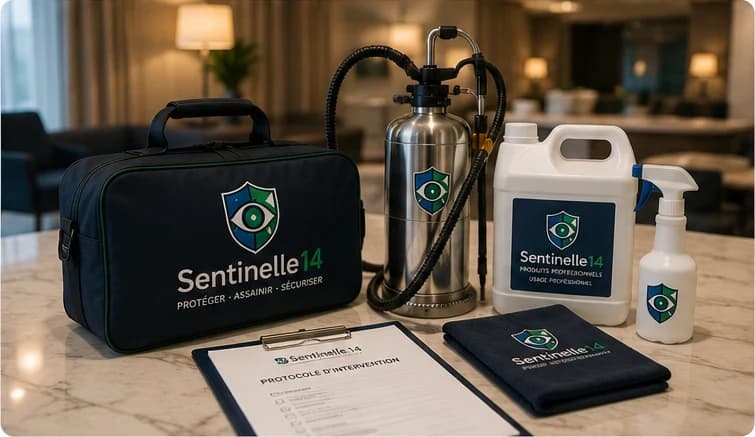 Équipements et protocole d’intervention discrète pour l’hôtellerie