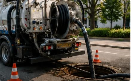 Équipement d’hydrocurage haute pression pour nettoyage de réseaux