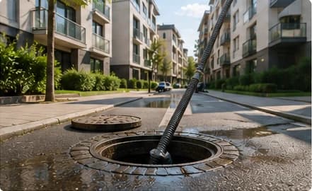 Intervention de curage et hydrocurage sur réseaux professionnels