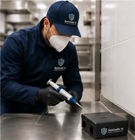 Traitement ciblé et monitoring pour la désinsectisation en environnement professionnel